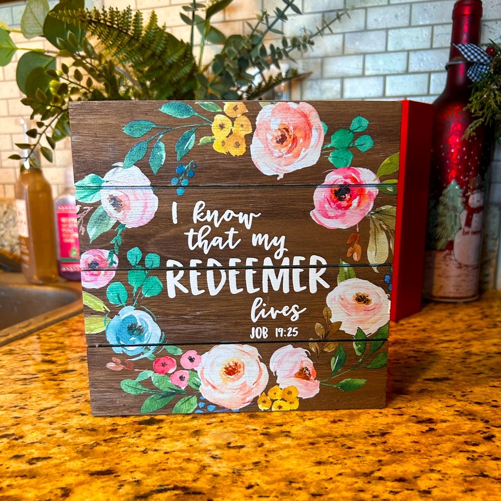 Wooden sign